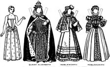 The Gallery of Historic Costume: Some of the Dresses Worn in Elizabeth's Reign c1934