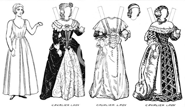 'The Gallery of Historic Costume: Some Dresses of Cavaliers and Roundheads', c1934. Artist: Unknown.
