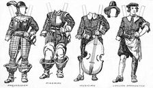 The Gallery of Historic Costume: Some Dresses of Cavaliers and Roundheads c1934