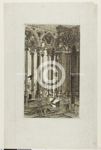 The Gallery of Notre-Dame, Paris, 1853. Creator: Edmond Gosselin.
