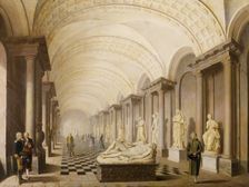 The Gallery of the Muses, in the Royal Museum at the Royal Palace, Stockholm, 1796. Creator: Per Hillestrom