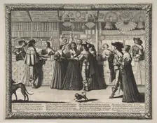 The Gallery of the Palace of Justice, ca. 1638. Creator: Abraham Bosse