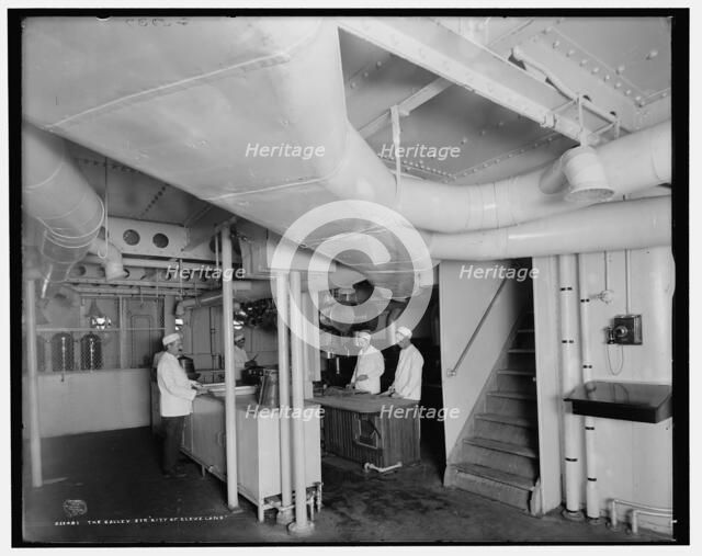 The Galley, Str. City of Cleveland, Detroit & Cleveland Navigation Co., c1908. Creator: Unknown.