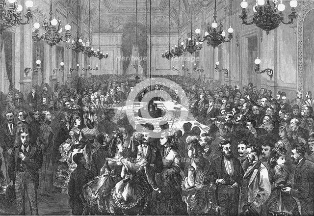 'The Gambling Table at Hombourg', 1871. Artist: F Wentworth.