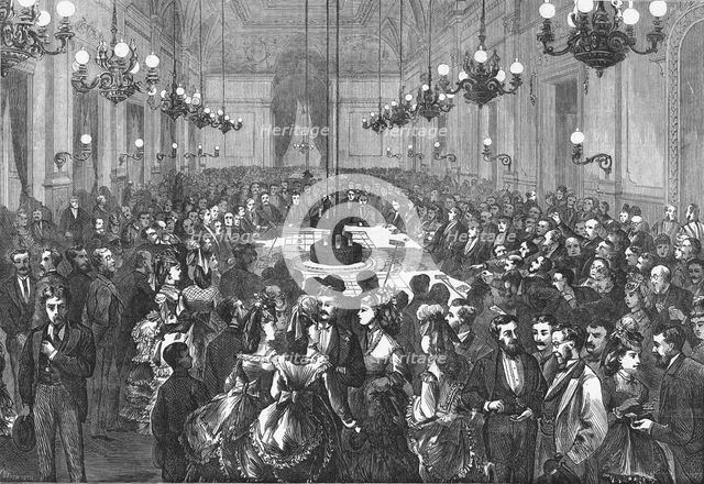 'The Gambling Table at Hombourg', 1871. Artist: F Wentworth.