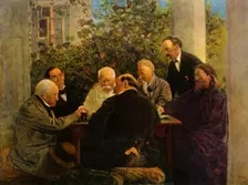 The Game of Cards late 19th-early 20th century, (1965). Creator: Vladimir Makovsky