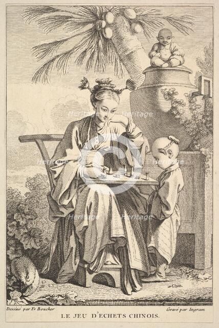 The Game of Chinese Chess, 1741-63. Creator: John Ingram.