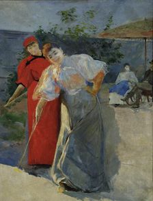 The Game of croquet, 1892-1895. Creator: Wyczolkowski, Leon (1852-1936)