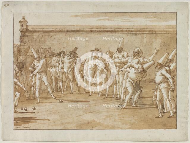 The Game of Bowls, 1790s. Creator: Giovanni Domenico Tiepolo (Italian, 1727-1804).