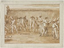 The Game of Bowls, 1790s. Creator: Giovanni Domenico Tiepolo (Italian, 1727-1804)