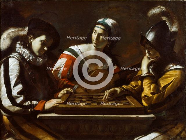 The Game of Draughts, 1630s. Artist: Mattia Preti.