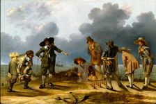 The Game of Skittles (Allegory of Fortune?), c1635 or 1640. Creators: Adam Willaerts, Jacob Duck