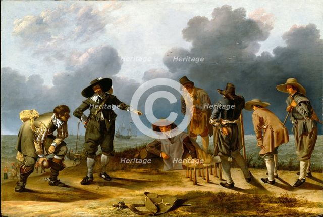 The Game of Skittles (Allegory of Fortune?), c1635 or 1640. Creators: Adam Willaerts, Jacob Duck.