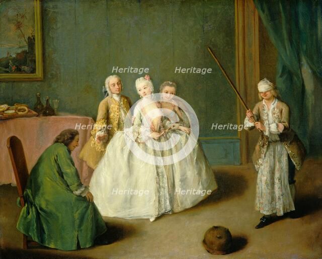 The Game of the Cooking Pot, c. 1744. Creator: Pietro Longhi.