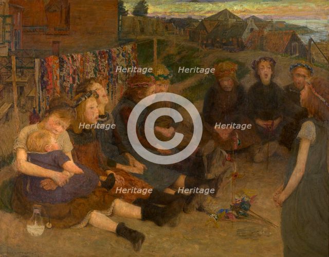 The game of the crowns, 1895. Creator: Charles Mertens.
