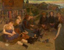 The game of the crowns, 1895. Creator: Charles Mertens