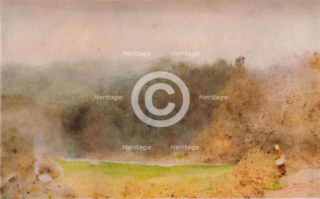 'The Gamekeeper's Cottage, Somerset', 1904. Artist: John William North.