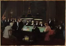 The games room, 1889. Creator: Jean Beraud