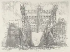 The Gantry, 1916. Creator: Joseph Pennell