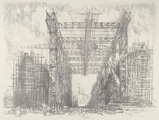 The Gantry, 1916. Creator: Joseph Pennell