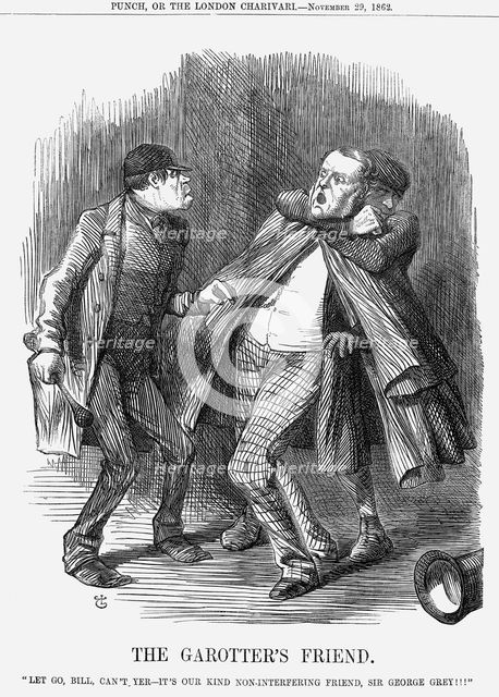 'The Garotter's Friend', 1862. Creator: John Tenniel.