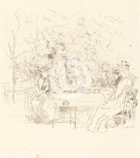 The Garden, 1891. Creator: James Abbott McNeill Whistler.