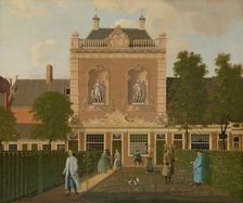 The Garden and Coach House of 524 Keizersgracht in Amsterdam, 1772. Creator: Hendrick Keun