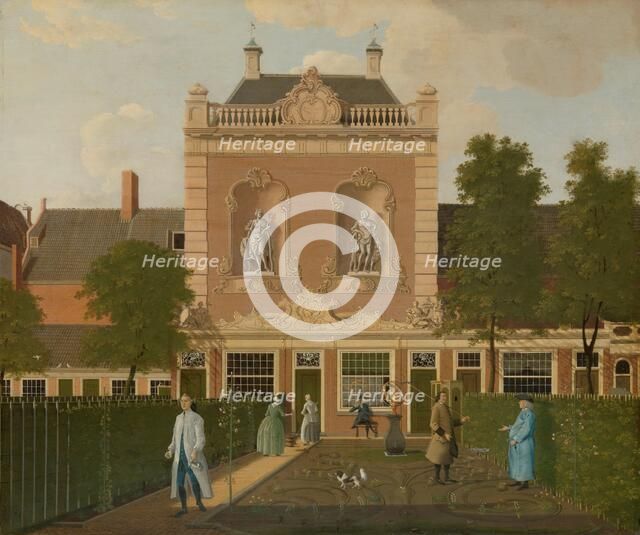The Garden and Coach House of 524 Keizersgracht in Amsterdam, 1772. Creator: Hendrick Keun.