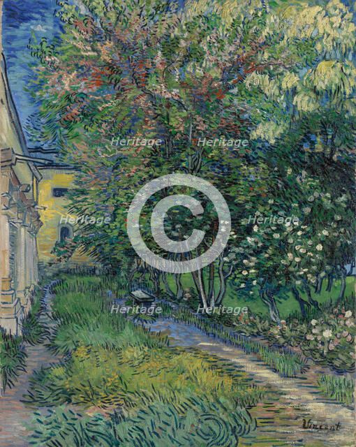 The garden at the asylum at Saint-Rémy, 1889.