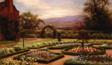 The Garden at Finzean, c 1920s. Creator: Joseph Farquharson