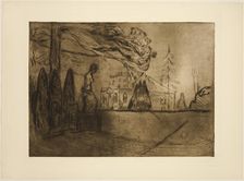 The Garden at Night, 1902. Creator: Edvard Munch