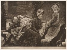 The Garden Bench, 1883. Creator: James Tissot (French, 1836-1902)