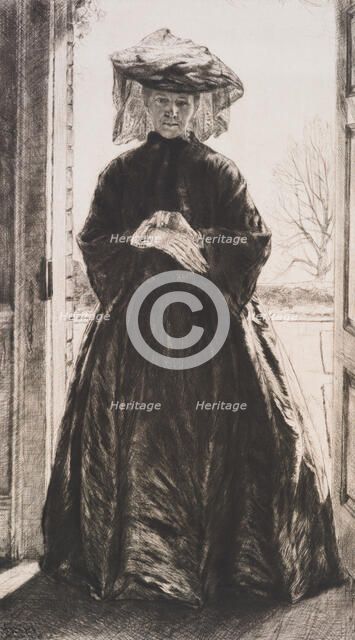 The garden door, 1909. Creator: Francis Dodd.