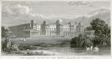 The Garden Front of the King's palace at Pimlico (Buckingham Palace, London), 1829. Artist: Thomas Higham