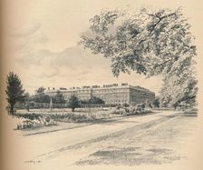 The Garden Fronts of Hampton Court Palace 1902. Artist: Thomas Robert Way