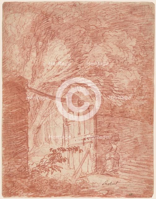 The Garden Gate, 1760/1765. Creator: Hubert Robert.
