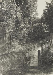 The garden gate. From the album: Photograph album - England, 1920s. Creator: Harry Moult
