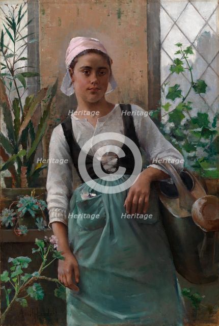 The Garden Girl, 1885. Creator: Amelie Lundahl.