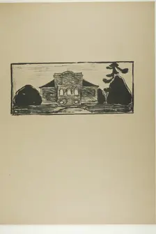 The Garden in Front of Dr. Linde's House, 1902. Creator: Edvard Munch