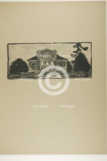 The Garden in Front of Dr. Linde's House, 1902. Creator: Edvard Munch.