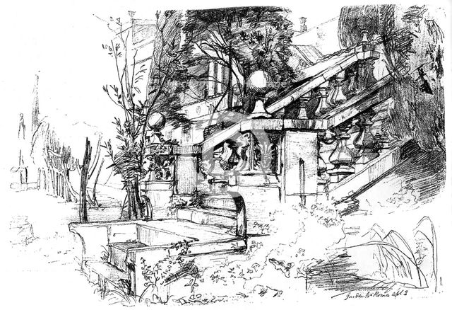'The Garden near Rome', 1848 (c1880-1882).Artist: James Clarke Hook
