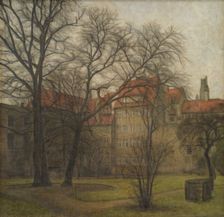 The Garden of the Prince's Palace, Copenhagen, 1905. Creator: Svend Hammershoi