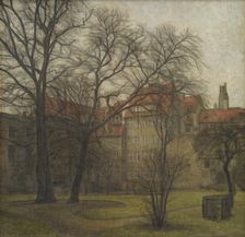 The Garden of the Prince's Palace, Copenhagen, 1905. Creator: Svend Hammershoi