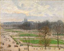 The Garden of the Tuileries on a Winter Afternoon, 1899. Creator: Camille Pissarro