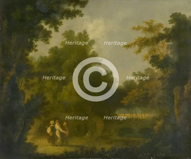 'The garden of the villa Madama, Rome', 1723-1782. Creator: Richard Wilson.