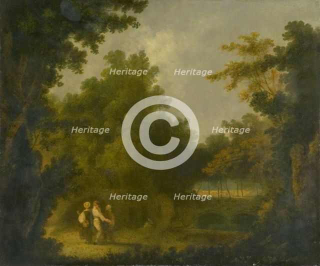 'The garden of the villa Madama, Rome', 1723-1782. Creator: Richard Wilson.