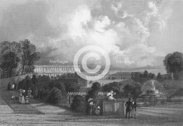 'The Garden of Versailles', 1839. Artist: J Davis.