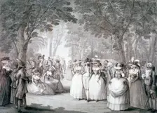 The garden of Carlton House, London, 1784 (1785). Artist: Anon