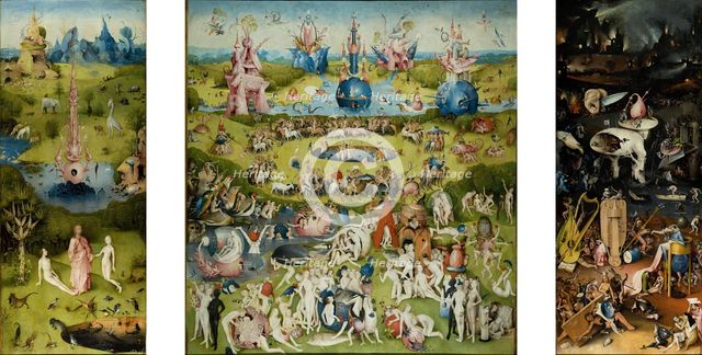 The Garden of Earthly Delights, 1490-1500. Creator: Hieronymus Bosch.