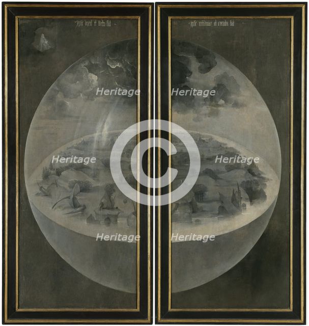 The Garden of Earthly Delights. (Triptych, reverse: The Creation). Artist: Bosch, Hieronymus (c. 1450-1516)